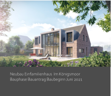 Denkmalschutz Hamburg Sanierung Neubau Einfamilienhaus  Im Königsmoor  Bauphase Bauantrag Baubeginn Juni 2021