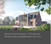 Denkmalschutz Hamburg Sanierung Neubau Einfamilienhaus  Im Königsmoor  Bauphase Bauantrag Baubeginn Juni 2021